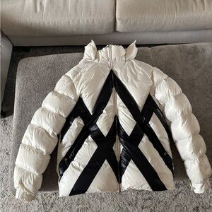 White and Black Puffer Jacket